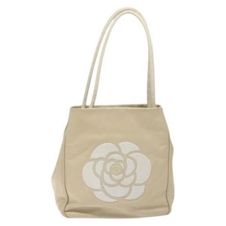 Chanel Pre-owned Tote Bags, female, Beige, Size: ONE SIZE Pre-owned Vintage Tote Bag