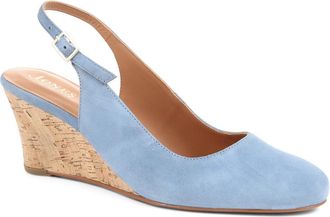 Jones Bootmaker Womens Zahra Leather Wedges - Blue - Size UK 6