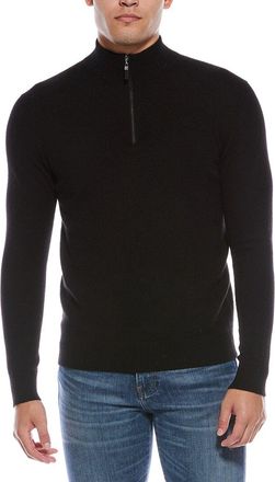 Quinn Cashmere 1/4-Zip Mock Neck Sweater