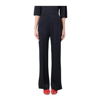 Forte_Forte Wide Trousers, female, Blue, Size: XS Wide Leg Silk Pants