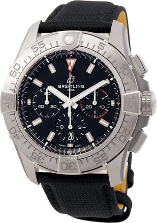 Breitling Pre-owned Breitling Avenger Chronograph Automatic Black Dial Mens Watch EB0148101B1X1