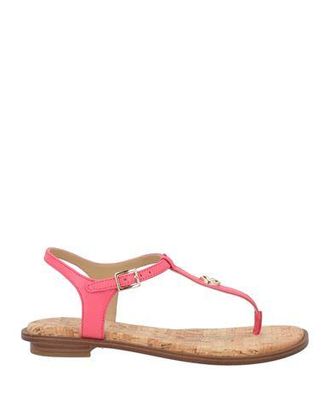 Michael kors red flat sandals 2025