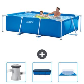 Intex Piscina Con Estructura Rectangular - 260x160x65 Cm - 6-piezas Scb76