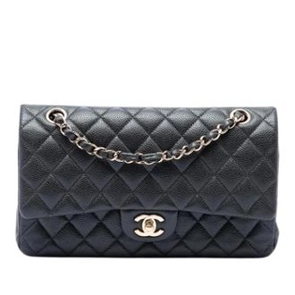 Chanel Pre-owned Classic Flap Bag - Dames - Pre-owned - Zwart - Maat: ONE Size Leer
