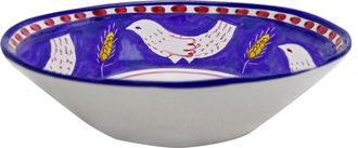Arcucci feather blue salad bowl 32 cm