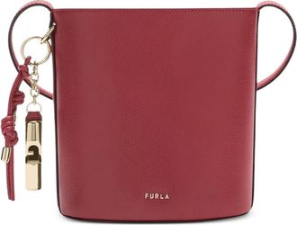 Furla Roxie leren bucket-tas met bedel - Rood