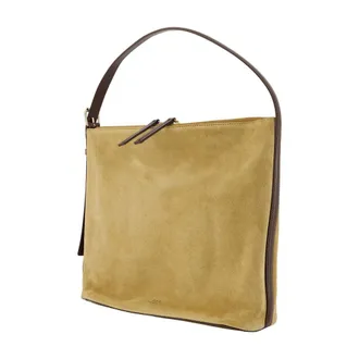 A.P.C. Womens Vera Shoulder Bag Khaki Calfskin