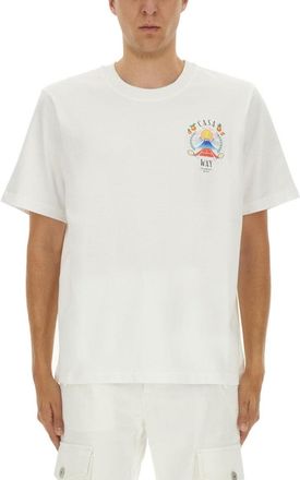 Casablanca Relaxed Fit T-Shirt With Vibrant Graphic Prints
