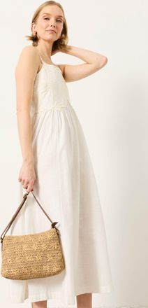 Fat Face FatFace Natural Flower Raffia Crossbody Bag