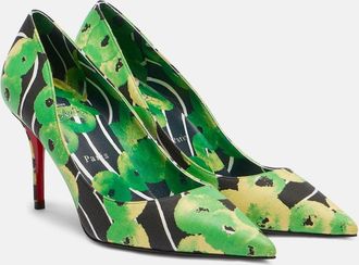 Christian Louboutin Pumps Miss Z 80 in raso con stampa