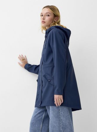 Vero Moda Womens Adjustable-waist coated raincoat