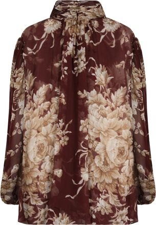 Dolce & Gabbana Womens Silk Blouse Vintage Pink Blouses Shirt