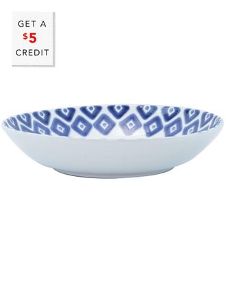 Vietri Viva By Vietri Santorini Diamond Medium Serving Bowl With $8 Credit