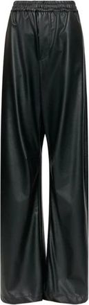 Maison Margiela Pantalones de Pierna Ancha de Polipiel - Trousers - Mujer - Negro - M