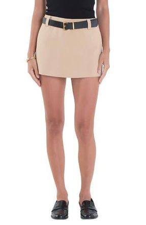 English Factory Miniskort in Taupe at Nordstrom Rack, Size Medium
