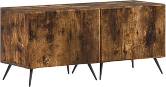 vidaXL Mueble De Tv Roble Ahumado Madera De Ingenier&iacute;a Vidaxl