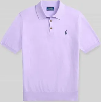 Polo Ralph Lauren Regular Fit Poloshirt aus reiner Baumwolle in Violett, Gr&ouml;&szlig;e XXL