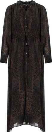 Marella Potente Shirt Dress - Dames - Shirt Kleedjes - Bruin - XS - Polyester - Kleedjes