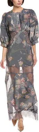Cynthia Rowley Silk-Blend Lace Maxi Dress