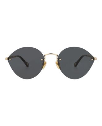 Chlo&eacute; Cat Eye-Frame Metal Sunglasses