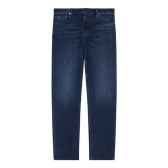 Emporio Armani Heren, Jeans, Blauw, Maat: W32 Katoen