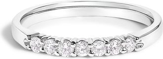 House of Brilliance 14K Gold 1/4 Cttw Diamond 7 Stone Band Ring