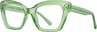 Soho Womens 53Mm Cat Eye Glasses In Green