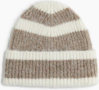 H&M Beanie in Rippstrick - White