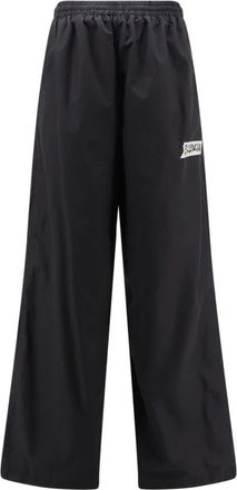 Balenciaga Wide Leg Broeken - Heren - Wijde Broeken - Zwart - S - Katoen - Broeken