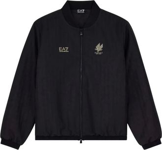 Emporio Armani Bomber Jacket Calcio - - Jackets - Uomo - Nero - L
