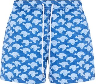 Fedeli Madeira Zwembroeken - Heren - Strandmode - Blauw - S - Polyester - Badmode
