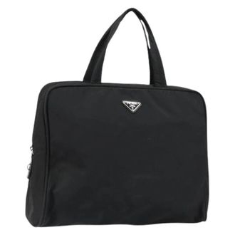 Prada Pre-owned Nylon Tas - Dames - Vintage Handtas - Zwart - ONE Size - Nylon - Vintage