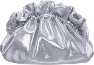 Nina Cristy Metallic Clutch in True Silver at Nordstrom