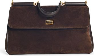 Dolce & Gabbana Sicily Ebony Leather Bag