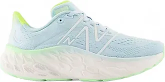 New Balance Womens Fresh Foam X More V4 Running Shoe In Blue/green Aura/white