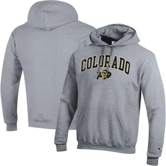 Champion Mens Champion Heather Gray Colorado Buffaloes Arch Over Logo Pullover Hoodie at Nordstrom, Size X-Large