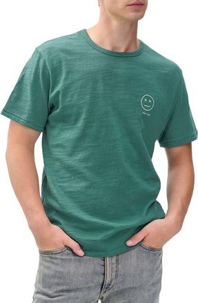 Rag & Bone Sour Face Embroidered Graphic T-Shirt in Pine at Nordstrom, Size Small