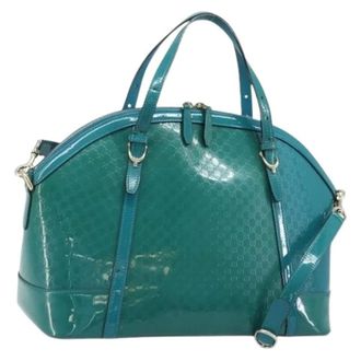 Gucci Pre-owned Handbags, female, Green, Size: ONE SIZE Pre-owned Micro Small GG Canvas Hand Bag