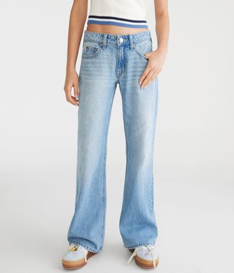 A&eacute;ropostale Low-Rise Baggy Flare Jean