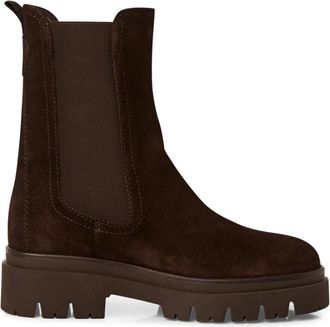 Tamaris Leren Chelsea Boot - Dames - Chelseaboots - Bruin - 40 EU - Leer - Schoenen