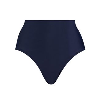 Puma Highwaist-Bikini-Hose PUMA PUMA SWIM WOMEN HIGH WAIST BRIEFS, Damen, Gr. XL, N-Gr, navy, Obermaterial: 80% Polyamid, 20% Elasthan, Badehosen Highwaist