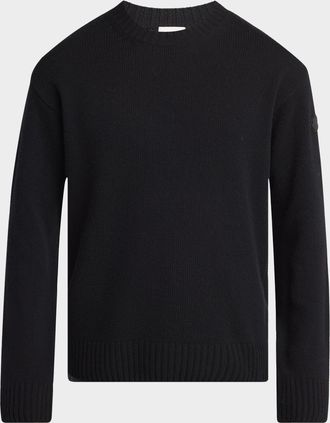 Moncler Men & apos;s Wool and Cashmere Crewneck Sweater