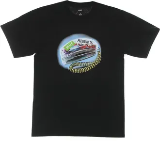 HUF Zwarte Party Line Tee met Print - Heren - T-shirts - Zwart - L - Katoen - Tops