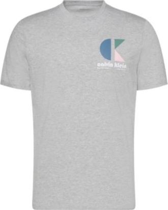 Calvin Klein Hombre, Camisetas, Gris, Talla: XL