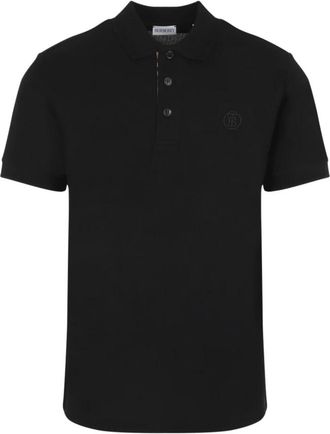 Burberry Eddie Polo Shirt - Heren - Polos - Zwart - XS - Katoen - Tops