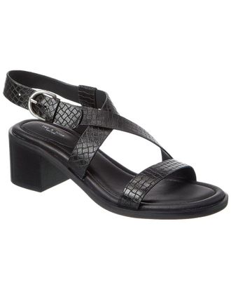 Rag & Bone Geo Block Embossed Leather Sandal