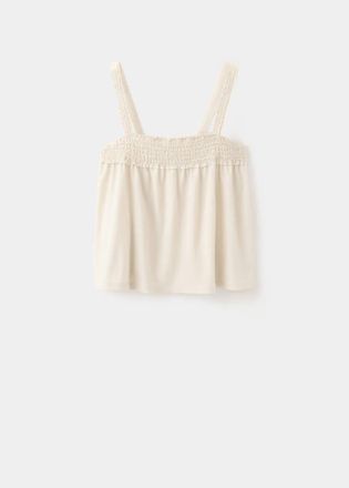 Mango Top spugna di cotone grezzo - Donna - XS - MANGO
