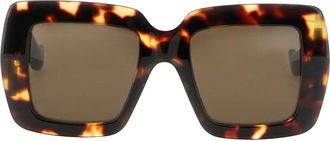 Valentino Garavani Accessoires, Dames, Bruin, ONE Size, VLogo Signature Zonnebril