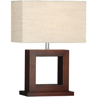 Searchlight Searchlight - Lampada Da Scrivania Contemporanea Calven Legno Marrone 1 Luce E27