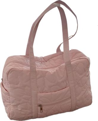 Generic Pink Lightweight Large Capaci Travel Bag Handheld Fitn Sports Storage ort Trip,Compatible For Women Foldable ould